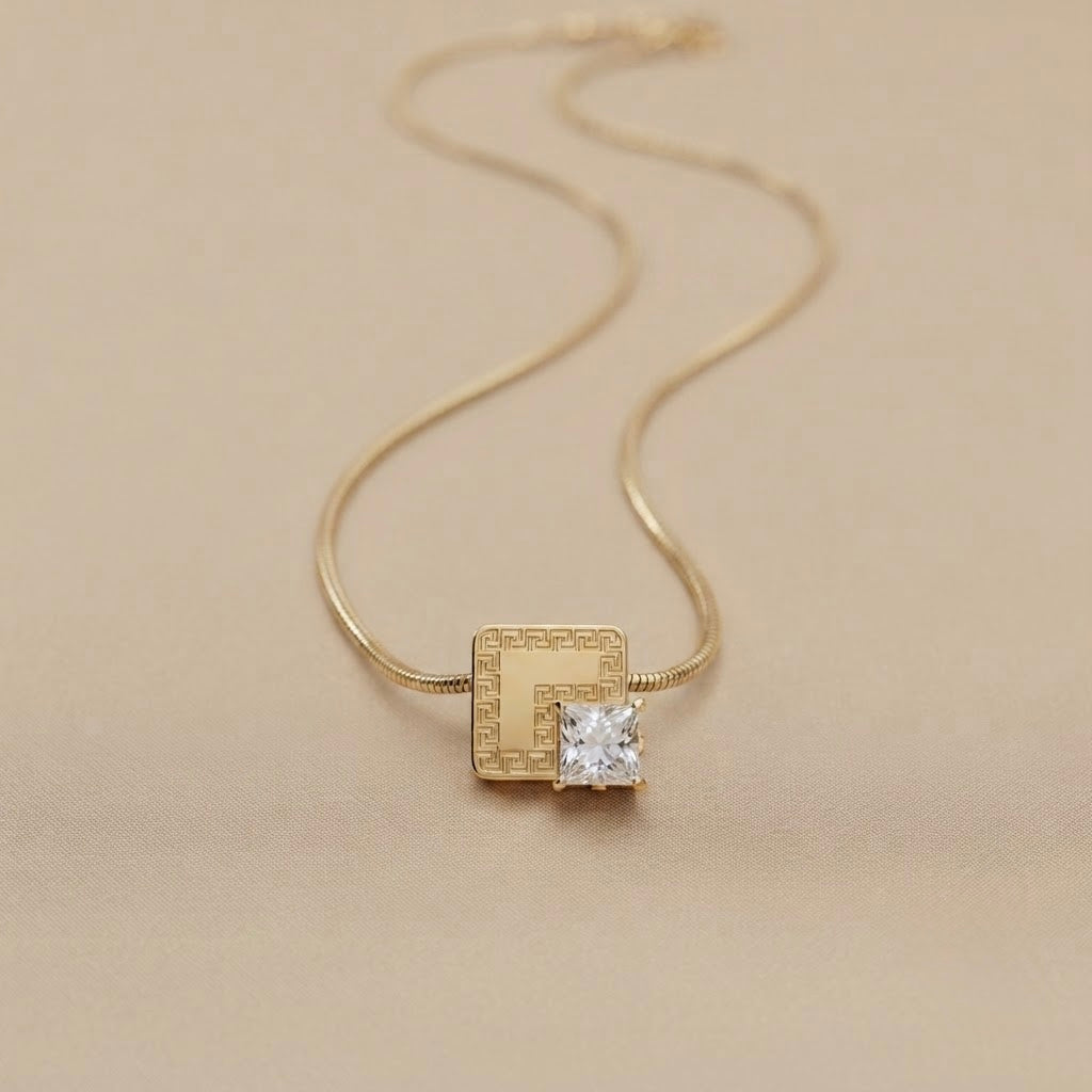 Star Classic Chain Pendant – Rose Gold view 6