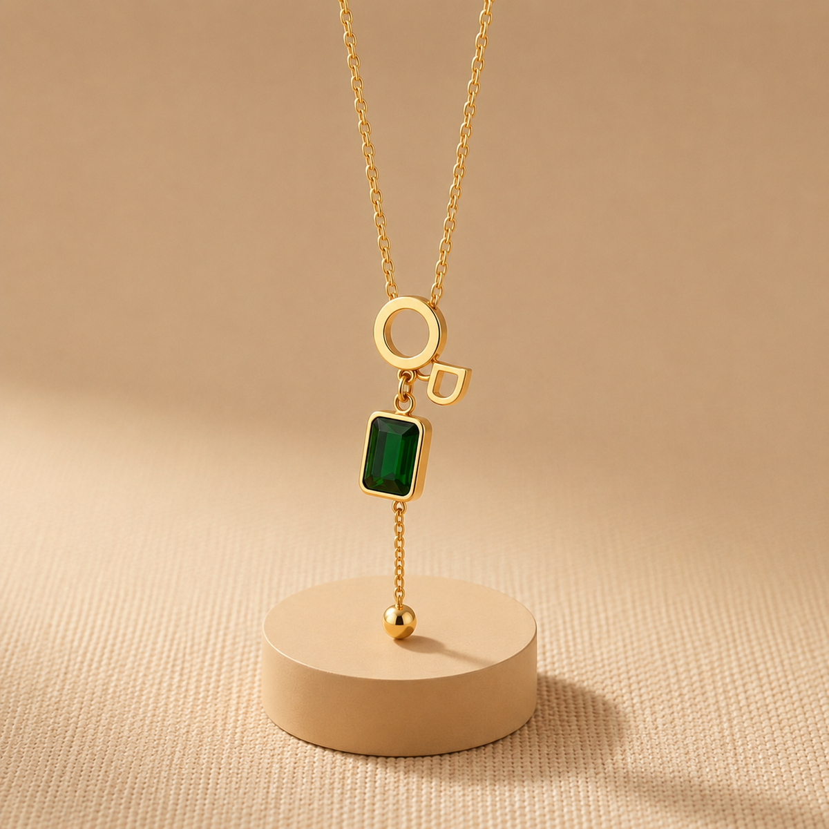 Diamond Classic Chain Pendant – Gold view 8