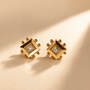 Traditional Earrings – Gold view 5