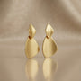 Fancy Long Earrings – Gold & Silver Mix view 4