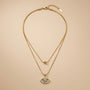 Evil Eye Chain Pendant – Statement – Gold view 5