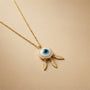 Evil Eye Chain Pendant – Petite – Gold view 2