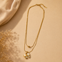 Two Layer Bow Chain Pendant — detail