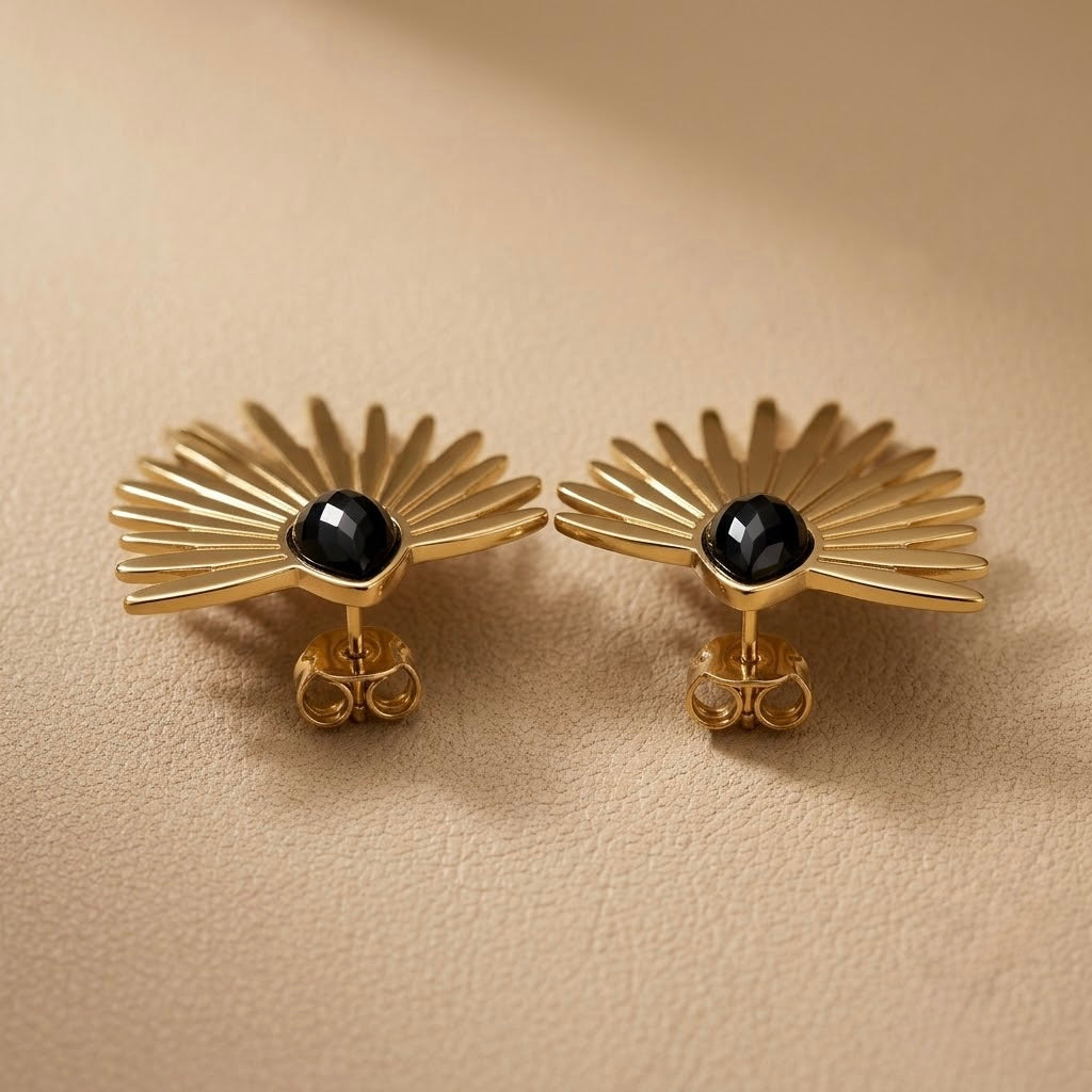 Fancy Earrings – Gold view 2