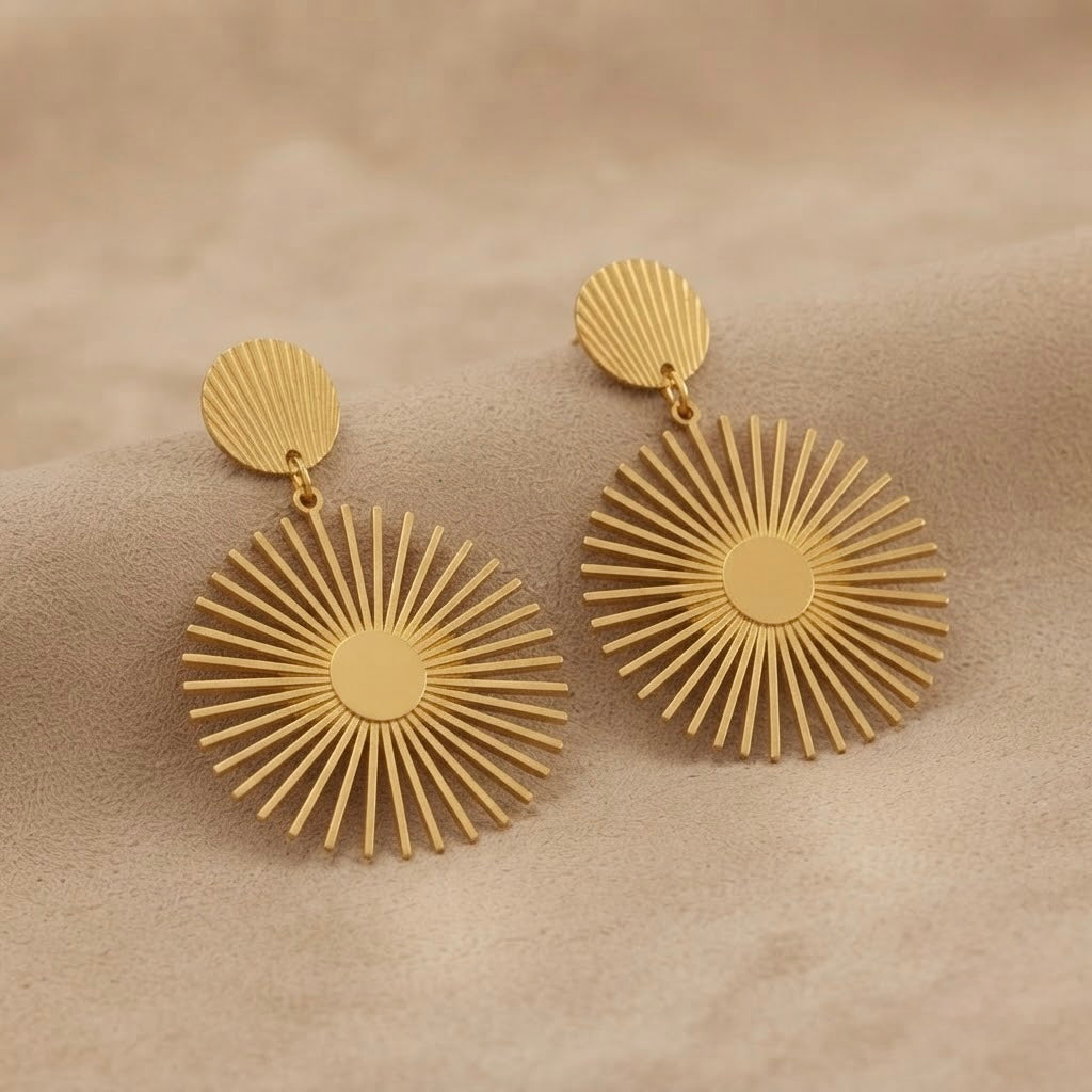 Stylish Earrings – Gold view 4
