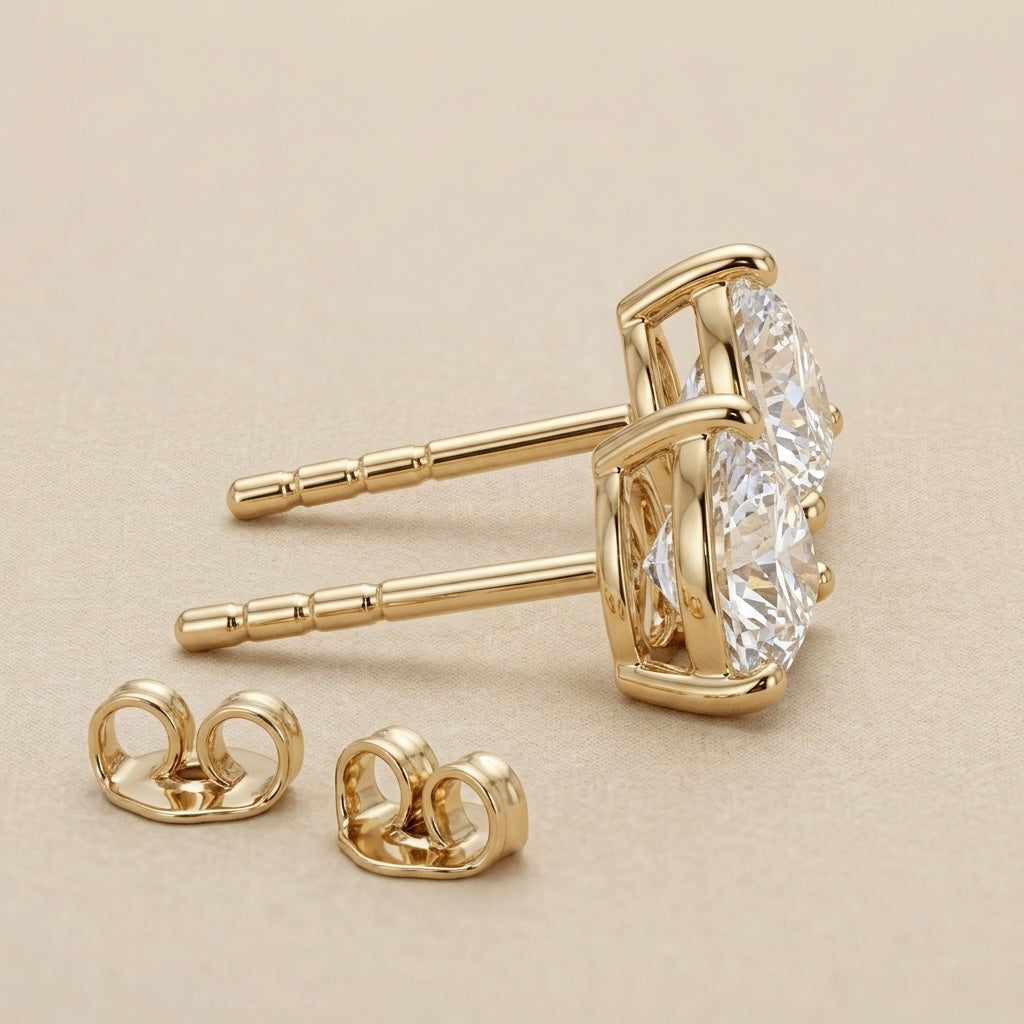 Simply Stud Earrings – Rose Gold view 5