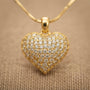 Heart Fancy Chain Pendant – Gold – Gold view 11