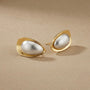 Pearl Fancy Earrings – Gold view 4