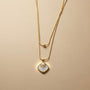 Classic Two Layer Chain Pendant – Gold view 5