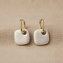 Irregular Pendant Earrings – Gold view 4