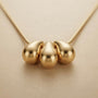 Water Drop Styles Chain Pendant – Gold view 4