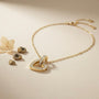 Heart Lovely Chain Pendant – Gold view 4