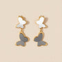 Butterfly Stylish Earrings – Gold & Silver Mix view 5