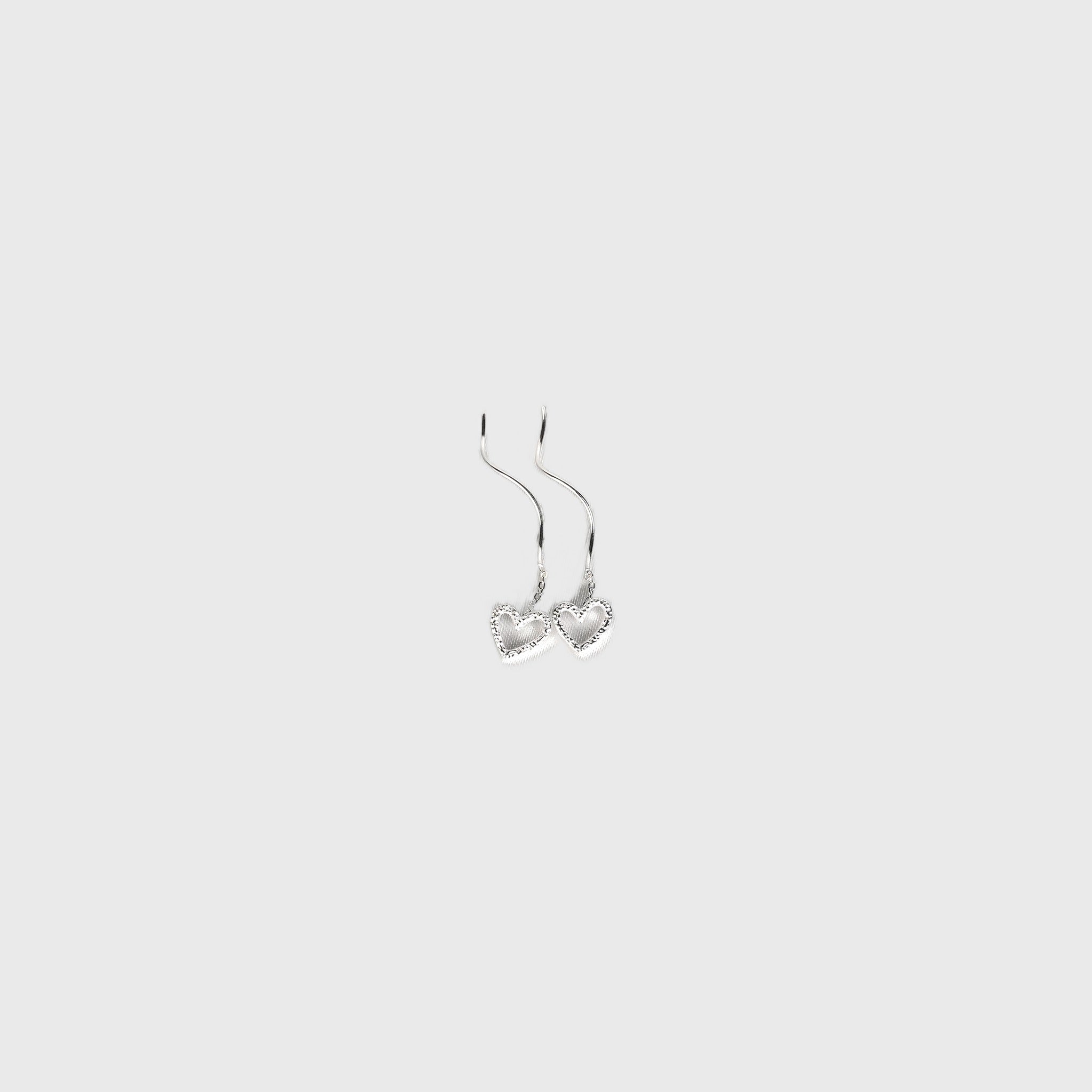 Heart Shape Earline Silver