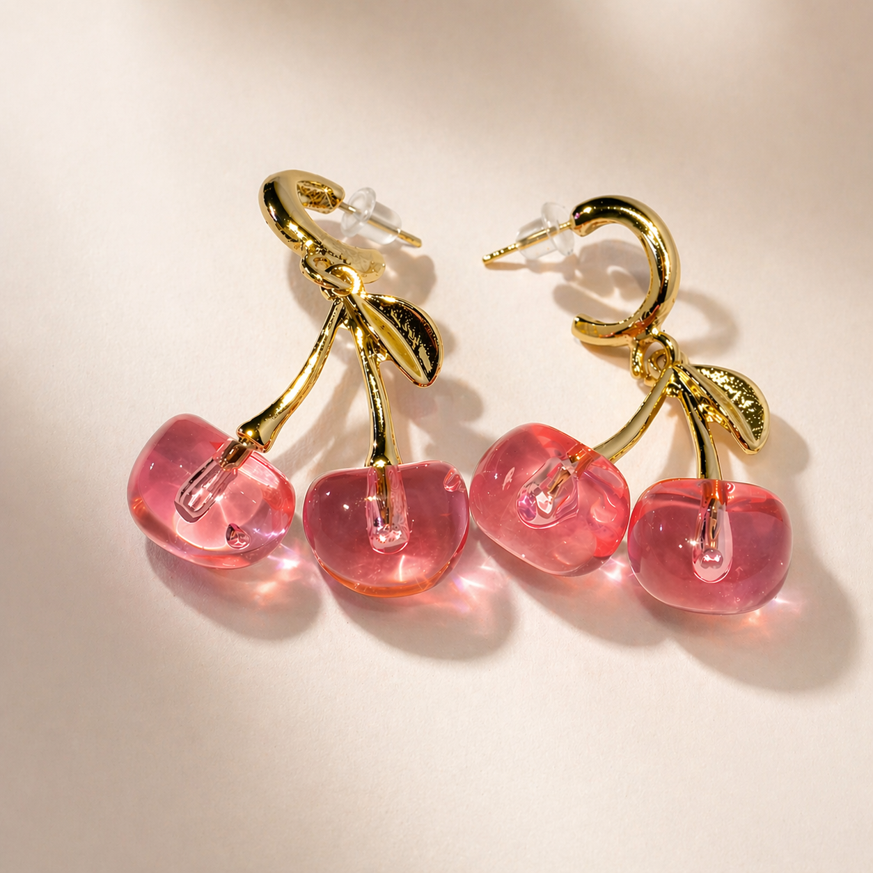 Cherry Pop Stud Earrings