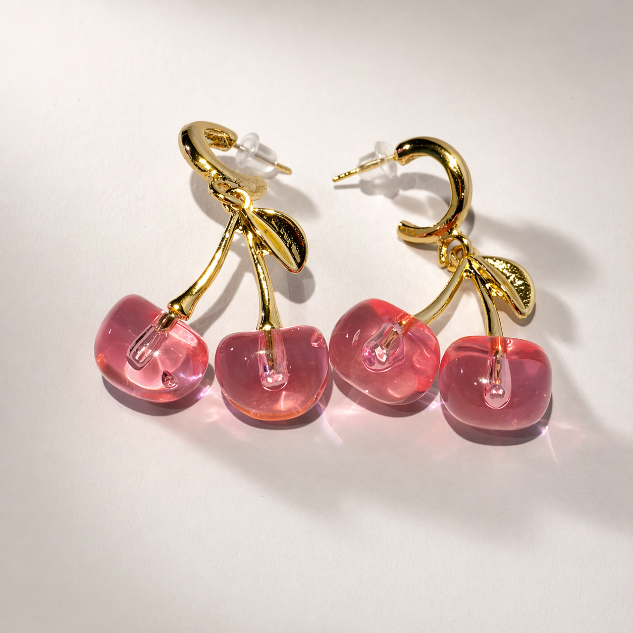 Cherry Pop Stud Earrings