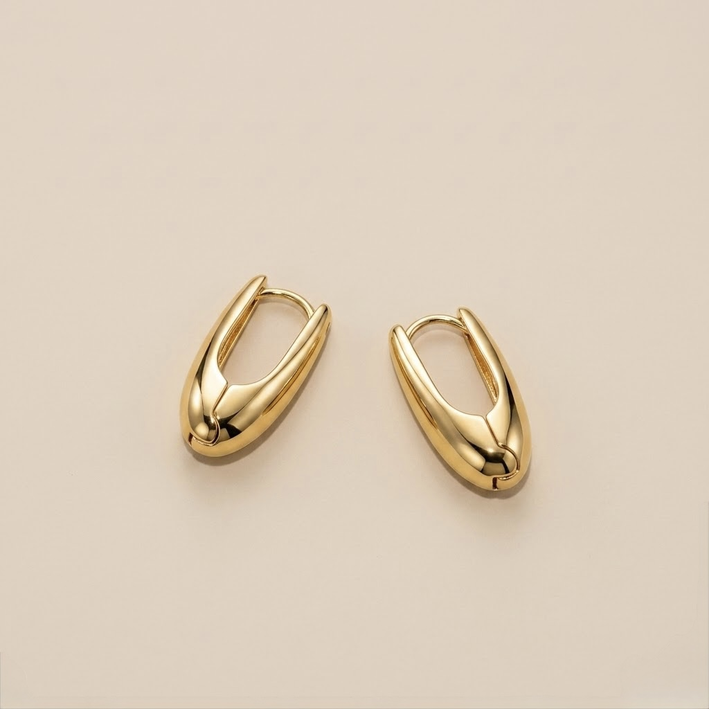 Tapered Hoop Earrings