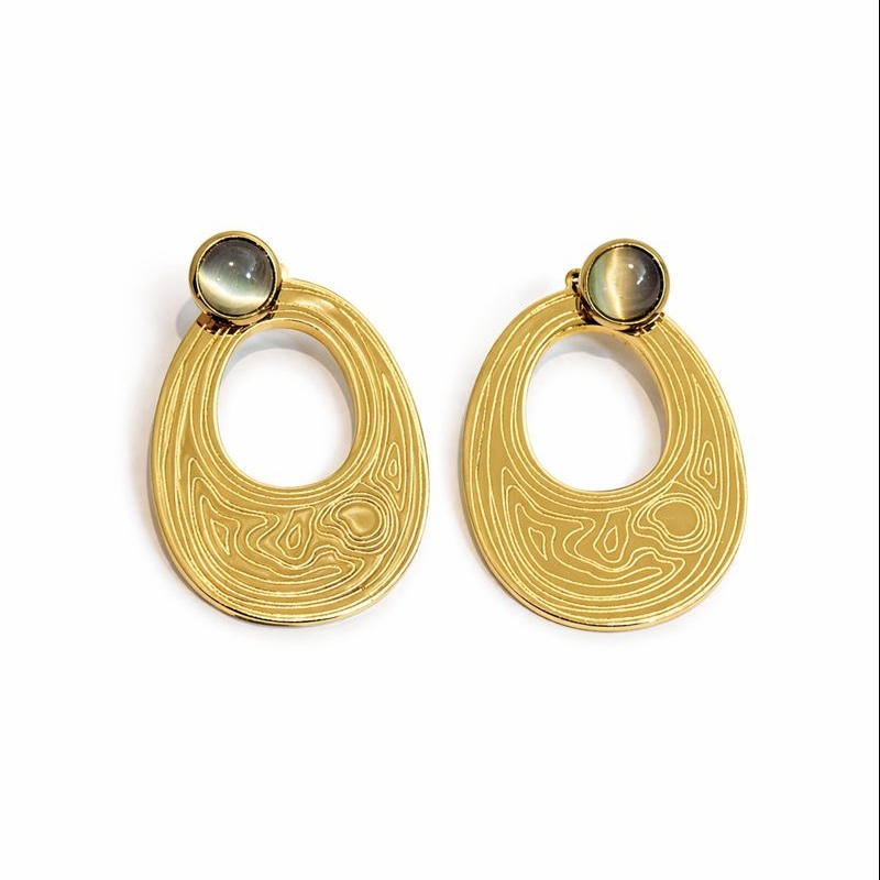 Circle Long Earrings