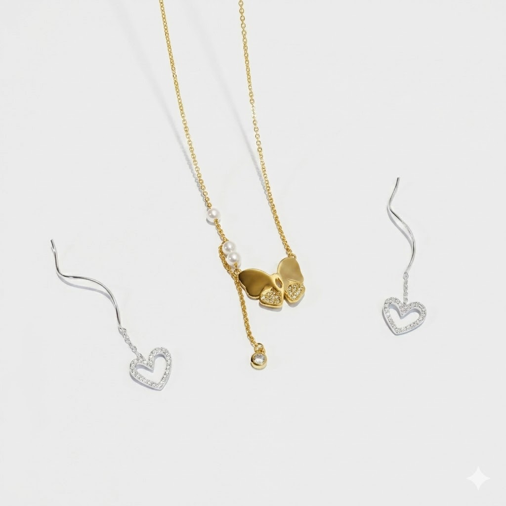 Heart Shape Earline Silver