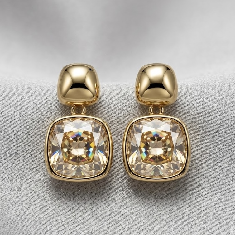 Elegant Diamond Stud Earrings