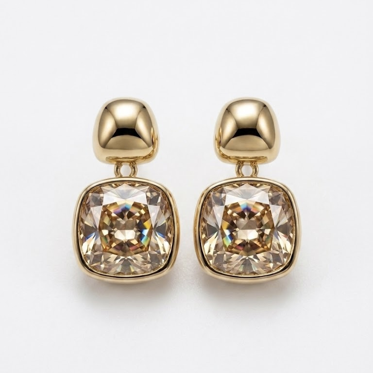 Elegant Diamond Stud Earrings