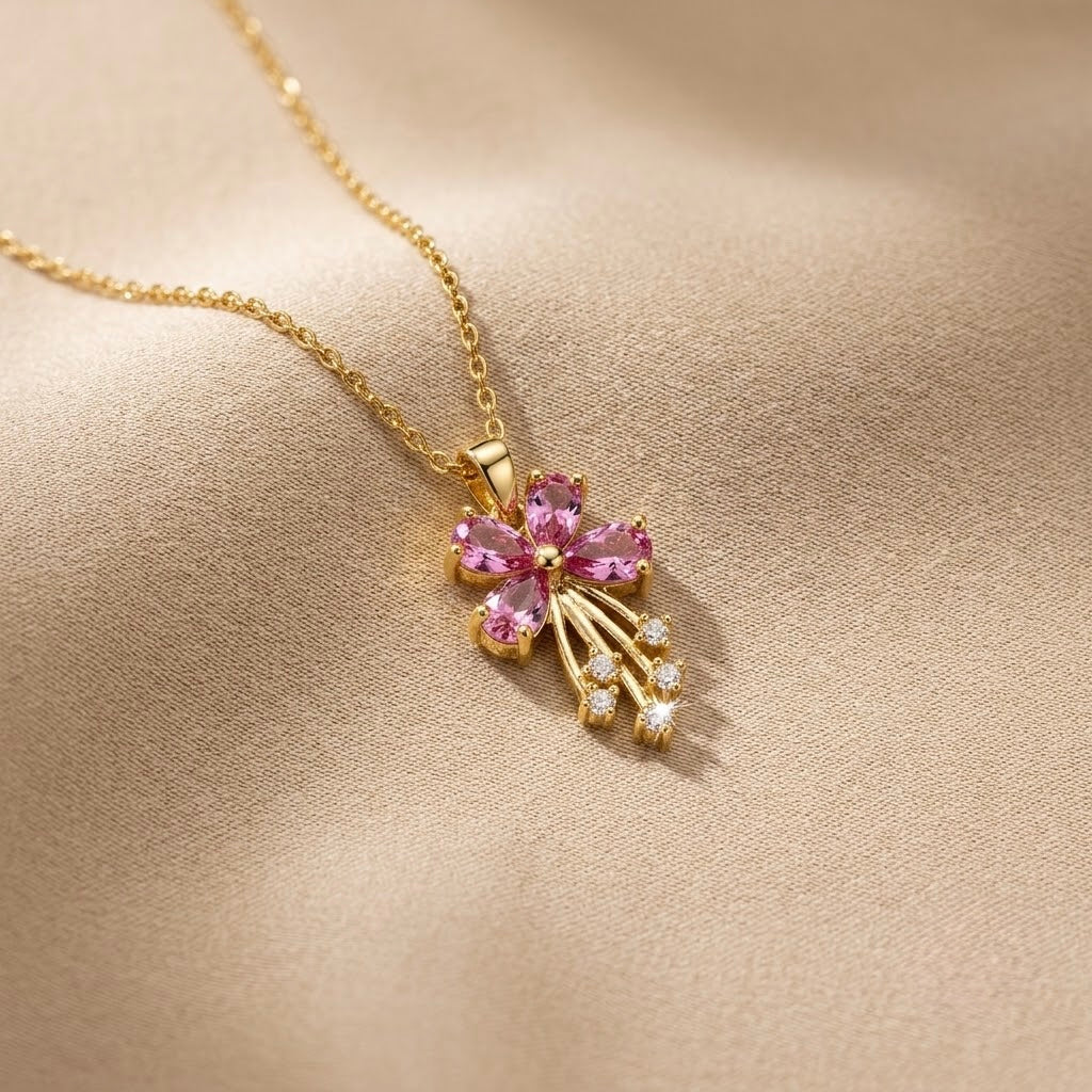 Flower Classic Chain Pendant – Updated Final view 5