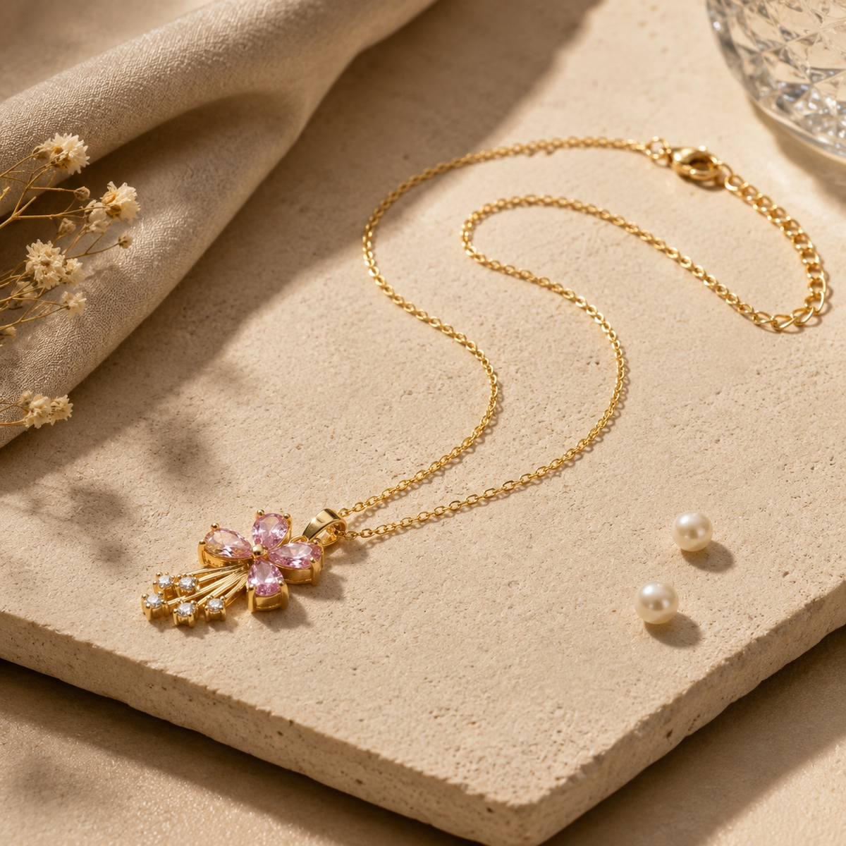 Flower Classic Chain Pendant – Updated Final view 6