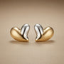 Graceful Sparkle Heart Earrings — product view