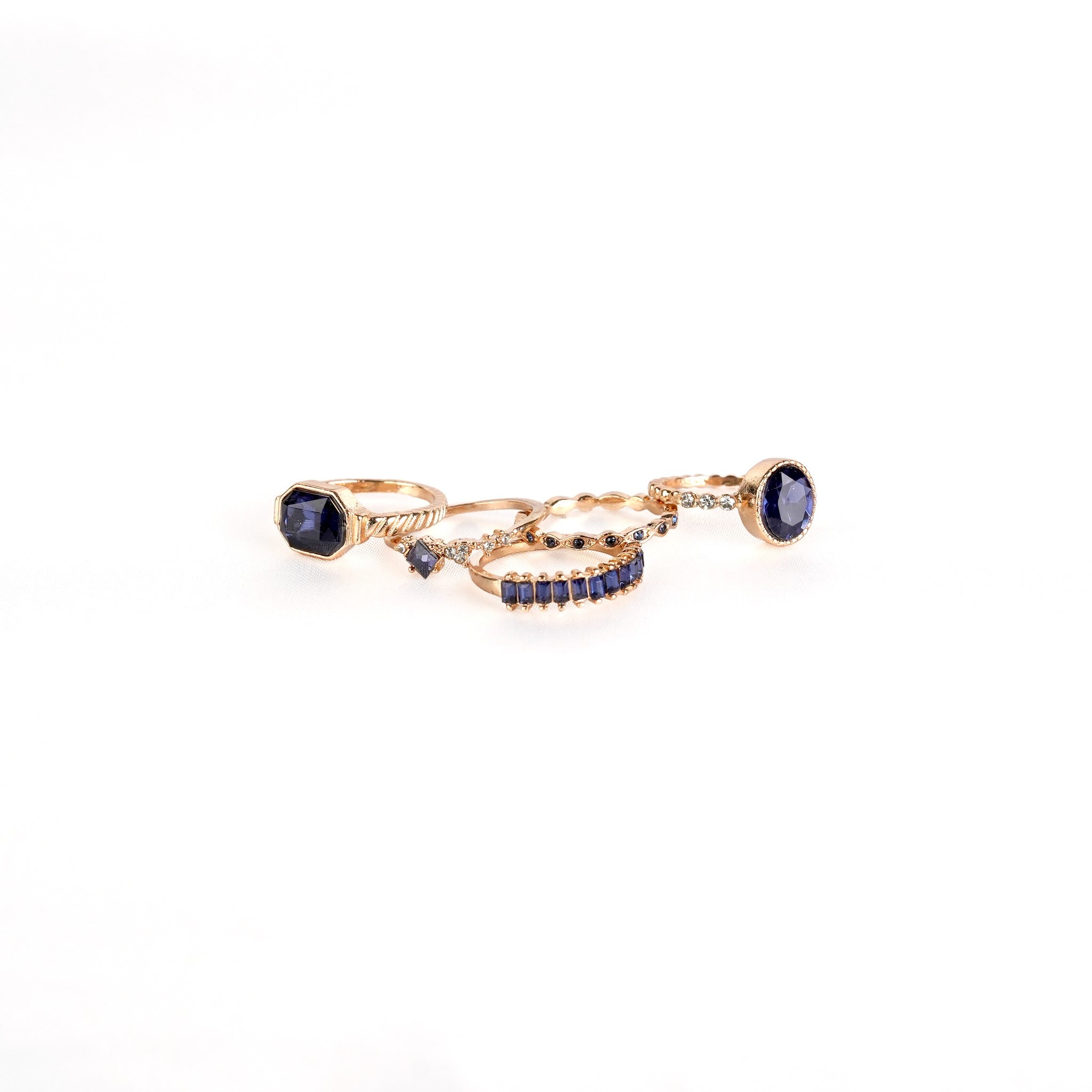 Royal Sapphire Stack Ring Set